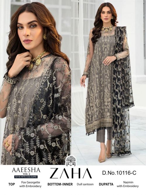 Aaeesha 10116 By Zaha Pakistani Salwar Suits Catalog